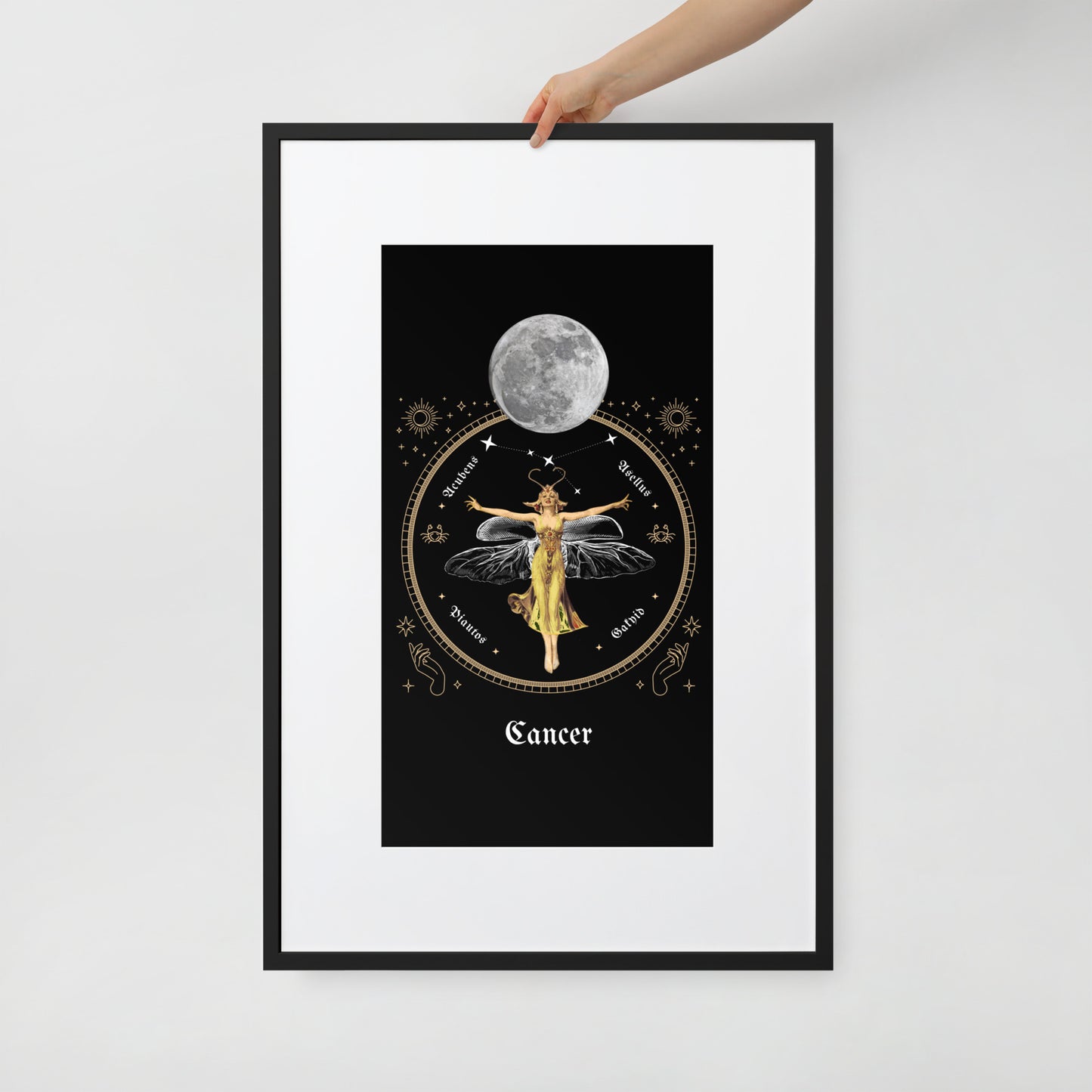 Zodiac Sign Cancer Framed Poster
